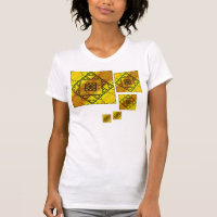 Fractale geometrie dames lichte shirt