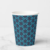 Fractale gloed papieren bekers (Achterkant)