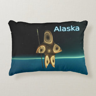 Fractale Inuit-jager - Alaska Accent Kussen
