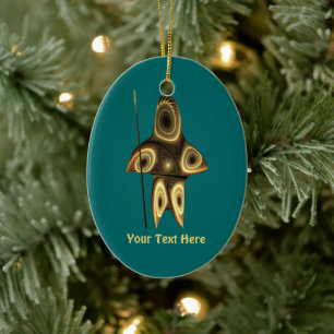Fractale Inuit-jager Keramisch Ornament