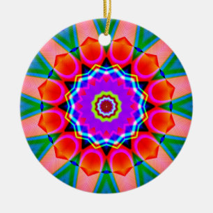 Fractale Kaleidoscoop 03 Keramisch Ornament