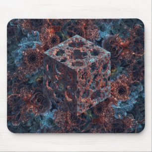 Fractale kubus met Mandelbrot-uitsparing Muismat