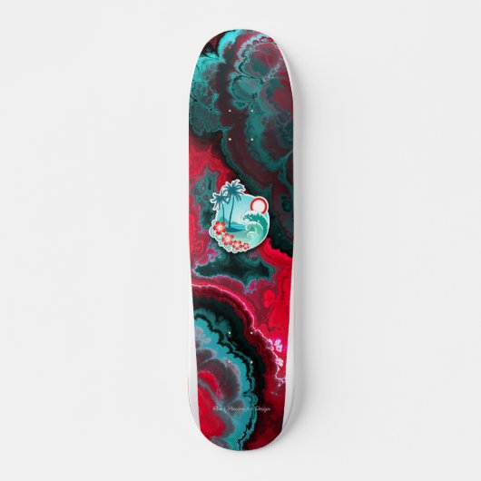 Fractale Kunst 3-6A Skateboard (Voorkant)