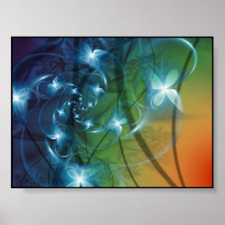 fractale kunst poster