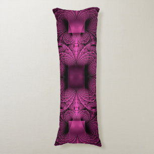 fractale magenta patroongeometrie lichaamskussen