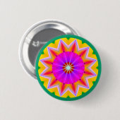 Fractale Mandala Ronde Button 5,7 Cm (Voorkant /achterkant)