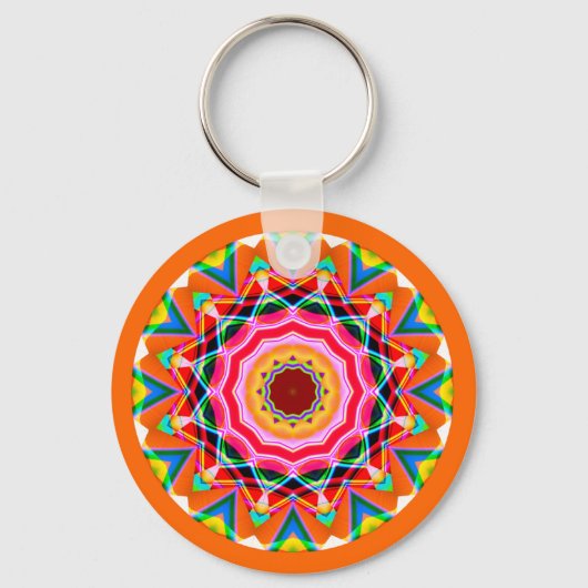 Fractale Mandala Sleutelhanger (Voorkant)