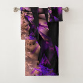 fractale moderne en noir et violet (En situation)