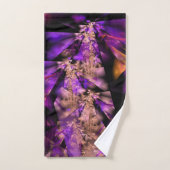 fractale moderne en noir et violet (Serviette à main)