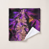 fractale moderne en noir et violet (Gant de toilette)