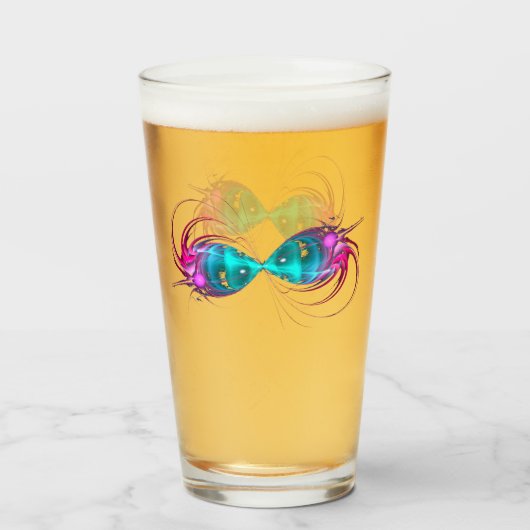 fractale oneindigheid glas (Voorkant gevuld)