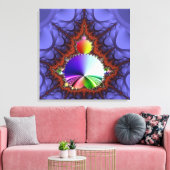 Fractale reis canvas afdruk (Insitu (Woonkamer))