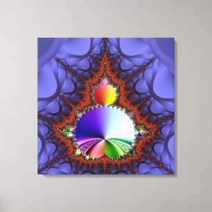 Fractale reis canvas afdruk