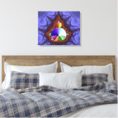 Fractale reis canvas afdruk (Insitu (Slaapkamer))