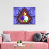 Fractale reis canvas afdruk (Insitu (Woonkamer))