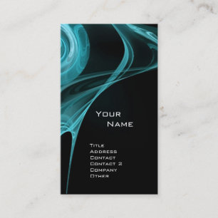 FRACTALE ROOS 3 antiek blauw Visitekaartje