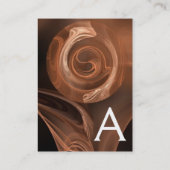 FRACTALE ROOS 4 MONOGRAM wit Visitekaartje (Achterkant)