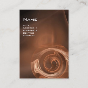 FRACTALE ROOS 4 MONOGRAM wit Visitekaartje