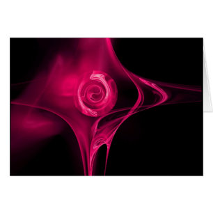 FRACTALE ROOS , roze fuchsia