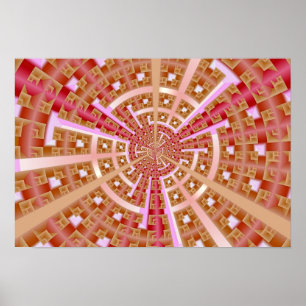 Fractale ruimteportaal poster