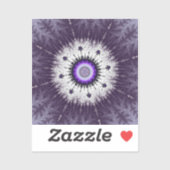 Fractale Sneeuwvlok Patroon Sticker (Vel)