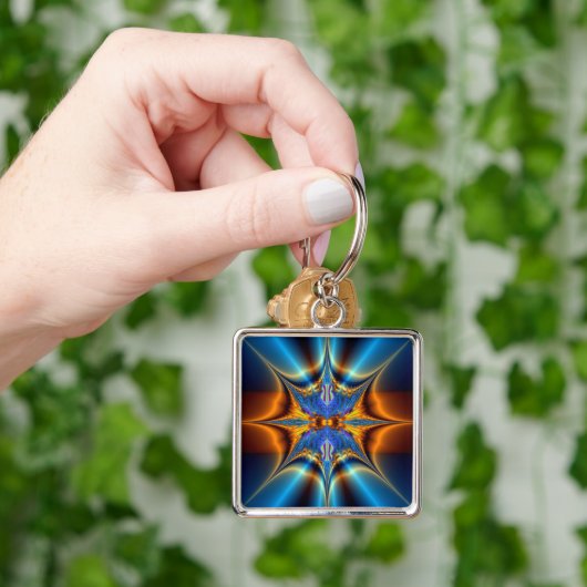 Fractale ster. sleutelhanger (Hand)