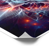 Fractale stercollaps in kosmische bloei poster (Hoek)
