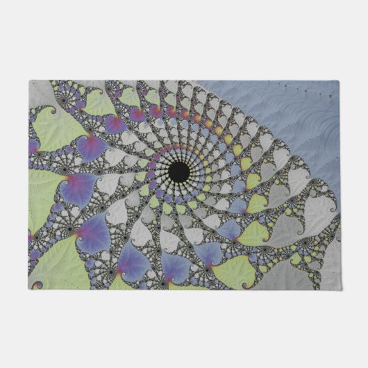 Fractale textuur blad deurmat (Voorkant)
