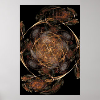 fractale vlam: aarde poster