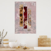 Fractale Wiskunde en kunst Poster (Keuken)