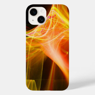 FRACTALE ZWISSELS IN GEEL ORANJE ROOD Case-Mate iPhone 14 HOESJE
