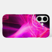 FRACTALE ZWISSELS IN PAARSE PINKFUCHSIE Case-Mate iPhone CASE (Achterkant (horizontaal))