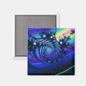 Fractalen bij Twilight Magnet Magneet (Voorkant / Achterkant)