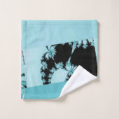 Fractalentuin lagune bad handdoek (Wasdoekje)