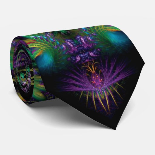 Fractales Chakra psychédélique Templia Cravate (Roulé)