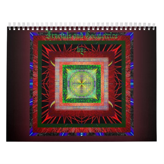 Fractales et géométrie Calendrier personnalisé imp (Protection)