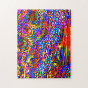 Fractaliteit Kleur Burst Rainbow Fractal Puzzle Legpuzzel