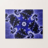 "Fractaliteit van de leeftijdsgroep" Blauwe fracta Legpuzzel (Horizontaal)