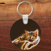 Fractalius Bengaal Cat Sleutelhanger (Voorkant)