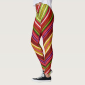 Fractalius Chevron dans Reds Leggings (Gauche)