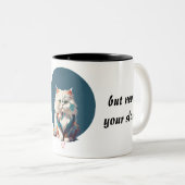 Fractalius face de chat persan Mug (Devant droit)