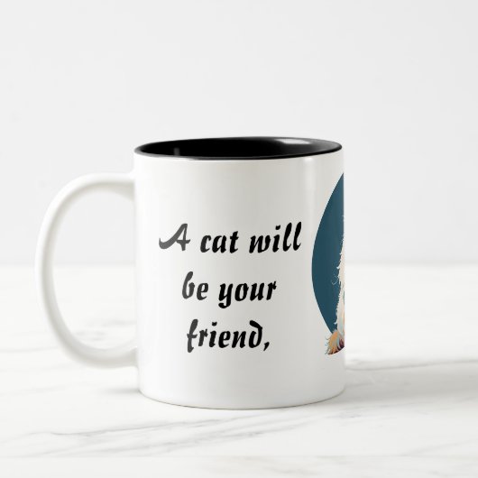 Fractalius face de chat persan Mug (Gauche)