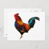 Fractalius Leghorn Rooster Briefkaart (Voorkant / Achterkant)