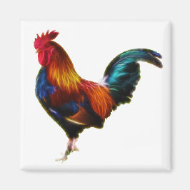 Fractalius Leghorn Rooster Magneet