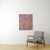 Fractals Levendig Hypnotiserend Cool Kleurrijk Tri Wandkleed (In situ)