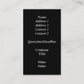 Fractalscope 40 visitekaartje (Achterkant)