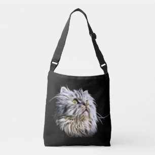 Fractielus perzische kattengezicht crossbody tas