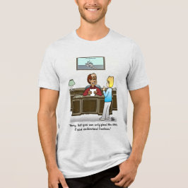 Fracties Mannen wit Fleck Tri-Blend Shirt