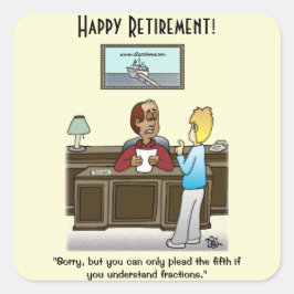 Fracties Vierkante Sticker