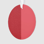 Fractionner l'ornement acrylique rouge tomate - pe (devant)